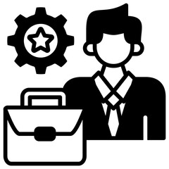 Work Experience Icon Element For Design