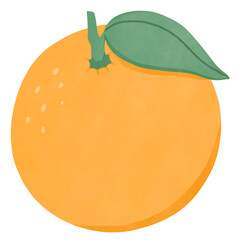 Cute Orange Cartoon - Watercolor