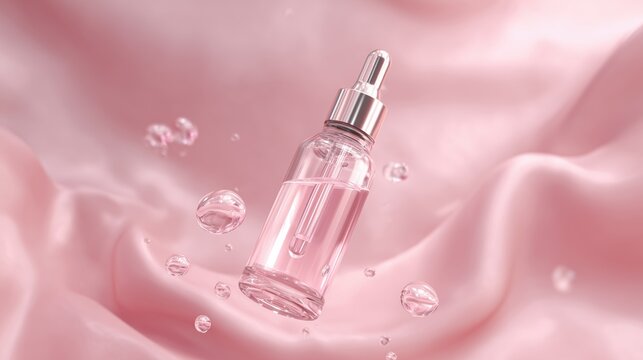 Serum helps tighten sagging skin cells. Vitamin products for skin care.