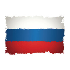 Distressed Vintage Russia Flag Grunge Vector

