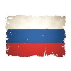 Distressed Vintage Russia Flag Grunge Vector
