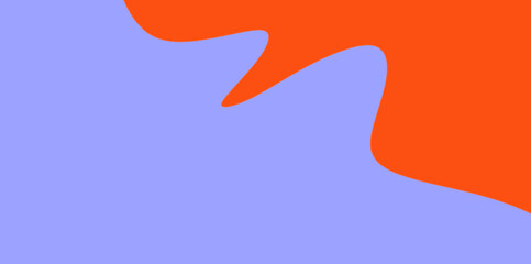 Jagged Abstract Splash Illustration Vector Background. A sharp, dynamic orange "splash" cutting into the solid lavender purple area.