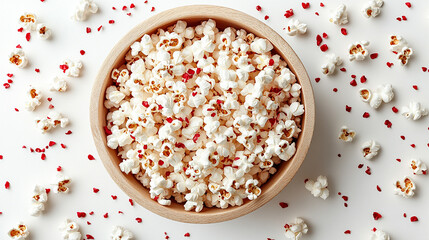 An abstract background featuring vibrant red circles elegantly complements a single glass of red wine