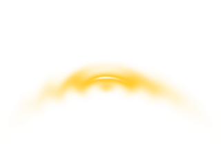 Soft abstract golden glow creating a bright, ethereal atmosphere on a white backdrop