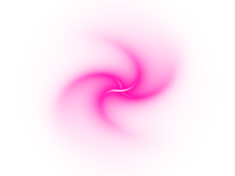 Dynamic vibrant pink light vortex abstract with gentle swirls on a clean white background