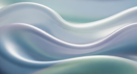 Smooth abstract waves flowing in serene blue green and purple