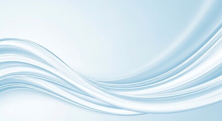 Abstract blue and white flowing waves modern background design art