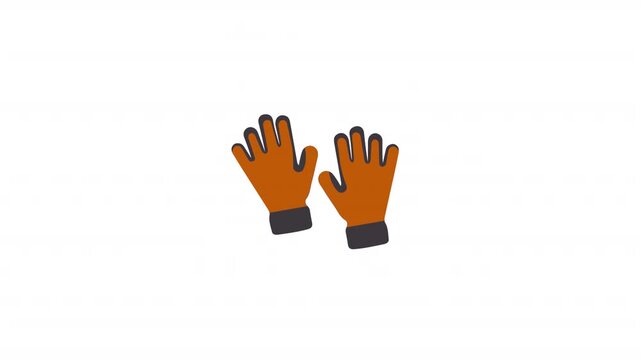 Hand gloves icon