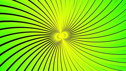 Seamless gradient yellow green curve sunburst with 2 center points background animation. - Powered by Adobe