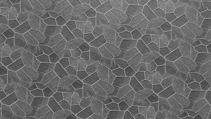 Textured deep charcoal gray abstract geometric pattern of interlocking irregular polygonal shapes, forming a modern and versatile seamless background design element