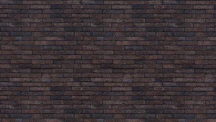 Dark brick wall background texture, providing a rustic and urban aesthetic