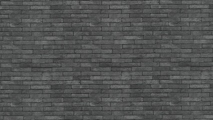 A weathered dark grey brick wall texture, showcasing the intricate details of aged masonry, perfect for background use
