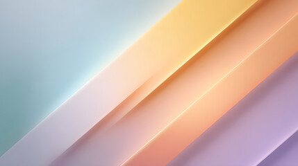 Obraz premium Diagonal Flowing Light Over Pastel Background, Technology and Innovation Minimalism