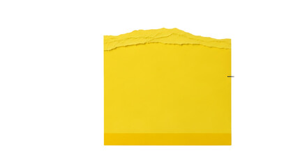 Bright yellow padded mailer envelope against a stark black background