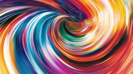 Obraz premium Dynamic color swirl abstract art vibrant design studio setting close-up view creative expression