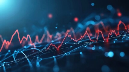 Analyzing data trends and analytics digital environment infographic visualization abstract view technology insights