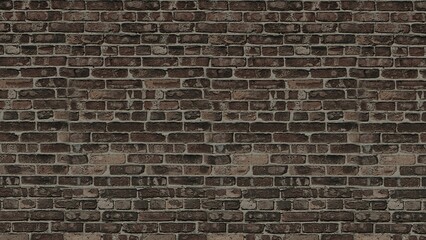 Textured Brown Brick Wall Background Rustic Charm for Designs and Presentations