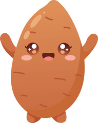 Cute Sweet Potato Character Fun Food Design