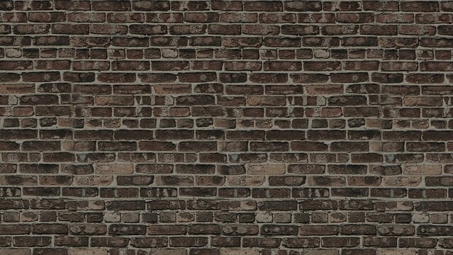 Textured Brown Brick Wall Background Rustic Charm for Designs and Presentations