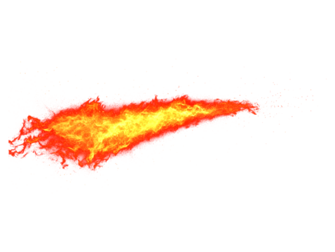 Vibrant fiery energy burst abstract with sparkling particles and glowing embers