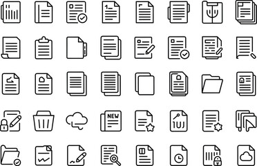 File Document Page Paper Vector Isolated Transparent Illustration with Star Mark