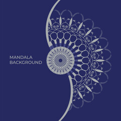 Elegant Mandala Background with Intricate Symmetrical Design