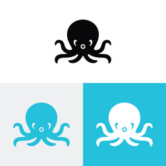octopus logo vector icon illustration © Eko