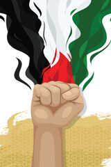 Flat design palestine background