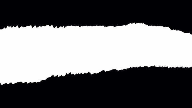 Torn Paper Transition &ndash; Ripped Edge Tear Animation with Alpha Channel 4K