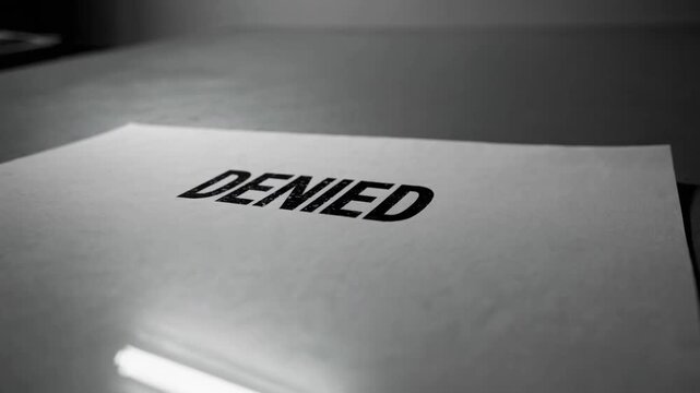 Document reveals denial of application for benefits due to incomplete information submitted by applicant