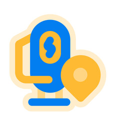 charging station location design sticker