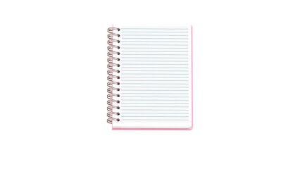blank notebook 3D rendering