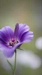 bee on purple flower
