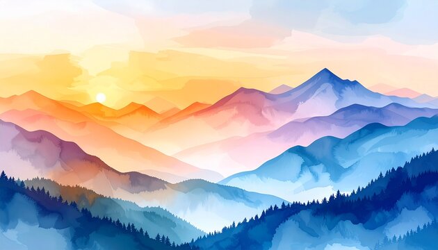sunrise over mountains, sunrise in mountains, sunset in mountains, 