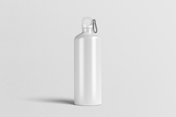 Realistic sport bottle blank mockup