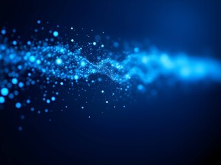 Obraz premium Magical White and Blue Bokeh Lights Background - Bright Defocused Festive Glitter and Soft Lens Flare Effect for Celebration Backdrop