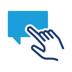 chat assistant colored icon vector design good for web or mobile app