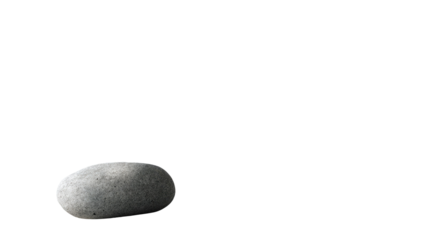 Zen Stone: A solitary, smooth stone rests, embodying serenity and balance. Perfect for meditation, reflection, and adding a touch of natural tranquility to any setting.