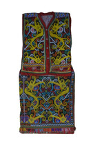 Handcrafted Dayak vest displays tribal artistry