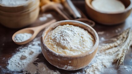 Sourdough starter for bread and bakery leavening agent
