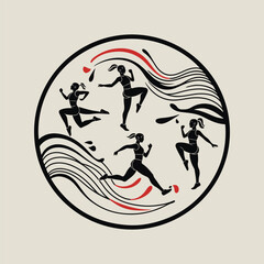 Native American Heritage Month vector set with cultural symbols, unity, storytelling, language revival, nature connection, weaving patterns, beadwork, and stewardship art