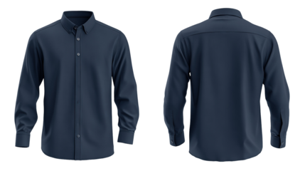 blue shirt on a white background