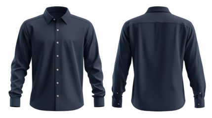 blue shirt on a white background