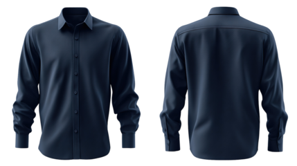 blue shirt on a white background