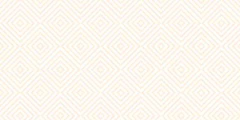 seamless pattern with square brown overlap swirl fabric vector overlapping ornament textile background.	