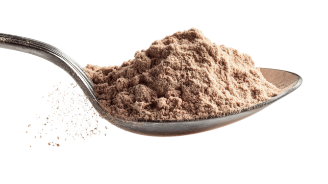 Composition with cocoa powder