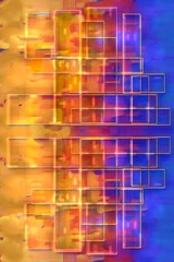 Abstract Neon Cityscape Reflection