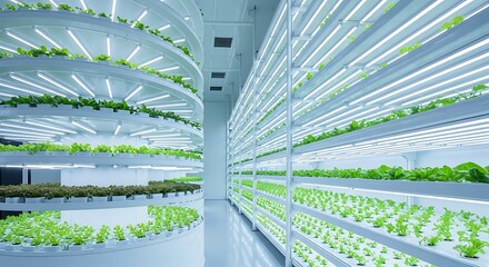 Step into the future of farming with fresh, vibrant greens grown indoors using advanced hydroponics and LED lighting for sustainable agriculture solutions