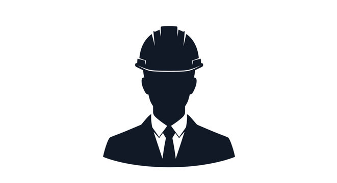 Professional architect in hardhat and suit, ready to tackle any project, perfect for construction industry or design firm branding and marketing campaigns