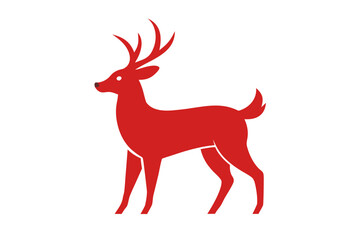 red deer vector